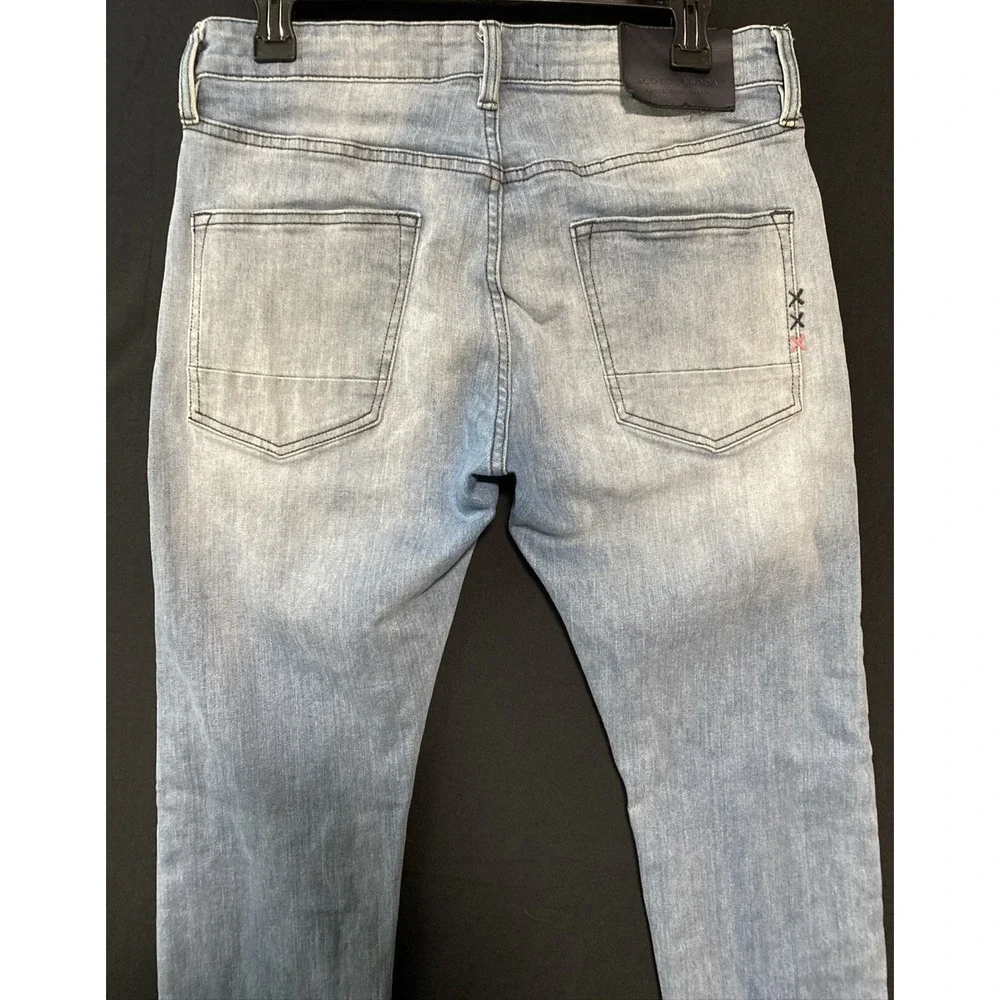 Scotch & Soda Ralston Jeans Mens W30 L32 Blue Slim Fit Stretch Denim
